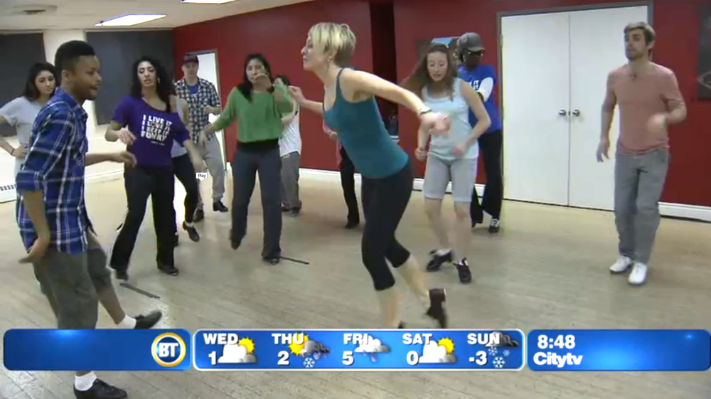 Rebecca Tap Dancing on Breakfast Television